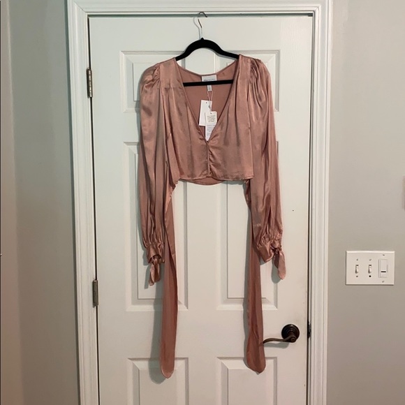 Alice McCall silk crop top NWT Revolve - Picture 2 of 5